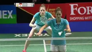 Yonex German Open 2017 | Badminton SF M4-WD | Her/Nel vs Fuk/Hir