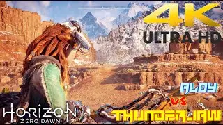 Horizon Zero Dawn: The Frozen Wilds Aloy vs Thunderjaw How Ultra Hard [4K 60FPS PC]