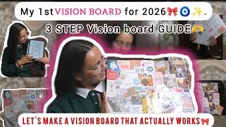 GUIDE To Make VISION BOARD that actually works for YOU in 2026🎀🧿| My 1st Vision board experience🫶|