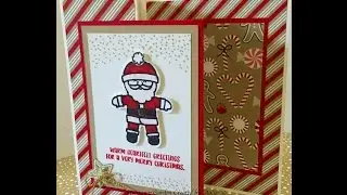 5#5-Double Z fold card Using Cookie Cutter Christmas -Stampin'Up by Mahes