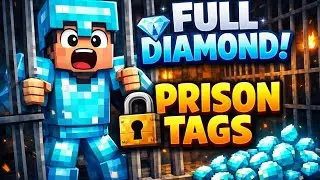 Minecraft Survival EP 4 💎 | Prison Tags 🔒 | Full Diamond Armor! ⚔️