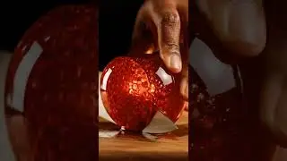 Satisfying Crystal Apple Slice ASMR 🍎🔪💎