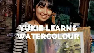 Japanese Exchange Student Yukie Learns Watercolour in Canada