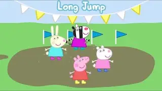 PEPPA PIG GAMEPLAY | LONG JUMP WITH PEPPA AND GEORGE