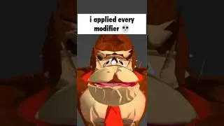 Applying (almost) every modifier... #mario #blender #meme