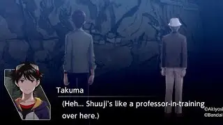 Shuuji and the Professor on the Murals - Digimon Survive