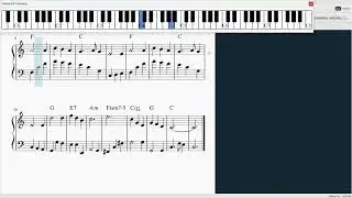 Cicha noc*Stille Nacht*Silent night #185 piano tutorial (ŁATWA-EASY)