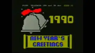 SABC TV1 | closedown and Teledata | 30th December 1989