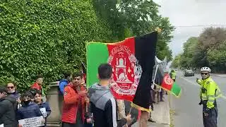 Afghan Community's Peaceful Protest Outside Iranian Embassy Dublin  2020 #AfghanLiveMatter