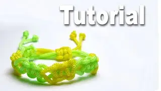 Macrame Paracord Bracelet _ Square Switch Knot and Sliding Knot DIY Tutorial