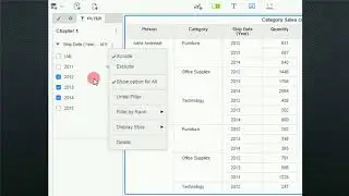 MicroStrategy Dossier (Desktop), Filter 1, Chapters (NO 7)