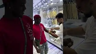 MR 10k & Happy customer Solid Gold Jewelry Shopping vlog in Los Angeles #diamond #goldchain
