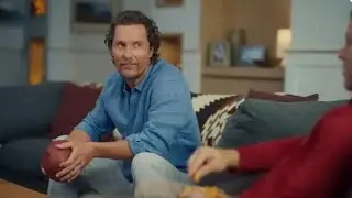 🍕 McConaughey Unrecognizable as Mike Ditka in Uber Eats Super Bowl Ad! 🐻📺