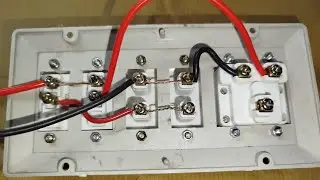 Electric board wiring/two piano socket/one multi three socket/two on off switch full connection 