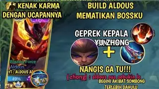 ALDOUS BANTAI YU ZHONG SOMBONG!! ALDOUS BUILD MARKOCOP 2026 | 650 STACK - MLBB