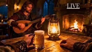 You Are Sitting in a Medieval Tavern with a Wandering Bard | Lute & Lantern (24/7)