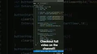 Creating StopWatch using js | js project