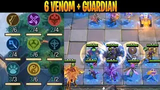 6 VENOM + GAURDIAN COMBO BEST SYNERGY Magic Chess Mobile Legend | Gameplay 2021