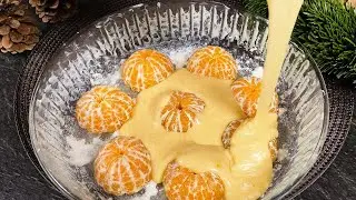РОЖДЕСТВЕНСКОЕ ЧУВСТВО в каждом кусочке! 🍊 Самый вкусный мандариновый торт – всего за 10 минут! 🎄�