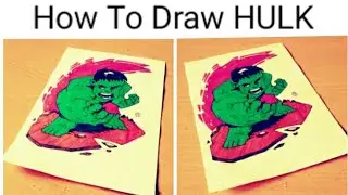 How To Draw Hulk | hulk drawing 3d