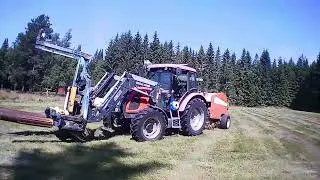 Roundbaling and  wrapping