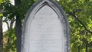 Tomba Pierre Joseph Proudhon (1809-1865) Filosofo.Il primo anarchico.Anarchia.Cimitero Montparnasse 