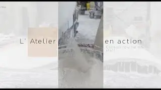 L' ATELIER EN ACTION - Cloison courbe #2 : trainage sur moule
