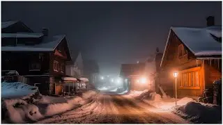 Звук морозного ветра для сна в горной деревне┇Звуки ледяной метели и громкий метель