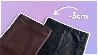 THE SECRET ON HOW TO HEM LEATHER PANTS | How To Alter Pants At Home