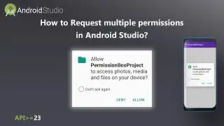 How to Request multiple  permissions in Android Studio?