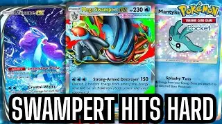 Unstoppable Swampert! Crushes Everything! 😱 | Pok&eacute;mon Pocket