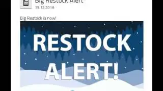 Gokano restock alert will be at the time of restock