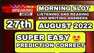 27 August 2022 ielts exam review listening and reading answers | 3 September ielts prediction soon