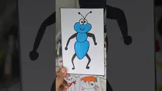 how to make cute ant drawing for kids#handmade#short#trending#drawingforbeginners#kidsdrawing#viral