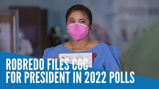 Robredo files COC for president in 2022 polls