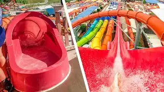 Scary HOLLER MultiBUMP Water Slide at Soaky Mountain Water Park