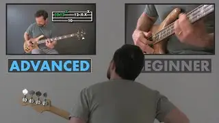 Advanced & Beginner Slap Bass Grooves (with TAB)