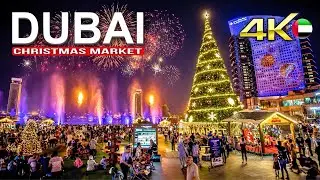 [4K]• DUBAI FESTIVAL CITY MALL Christmas and New Year Walk Ambience & HolidayVibes | DFC DXB UAE