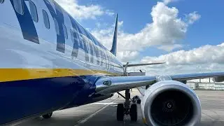 Onboard Ryanair Boeing 737-800 (EI-DWF) Landing into Girona Costa Brava Airport (GRO) 07/05/2023