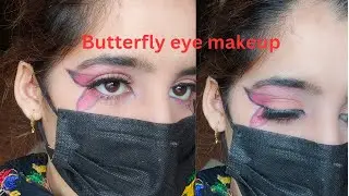 Butterfly eye makeup # creative makeup #minimalmakeuplook 💄