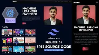 🚀 Build a Professional Machine Learning Engineer Portfolio Website | React JS + Tailwind CSS Project