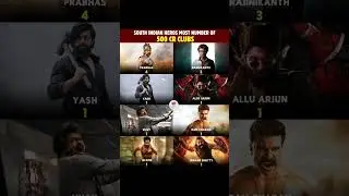 #Prabhas - 42. #Rajinikanth - 33. #Yash - 14. #AlluArjun&nbsp; - 15. #Vijay - 16. Ram Charan -17. Jr N