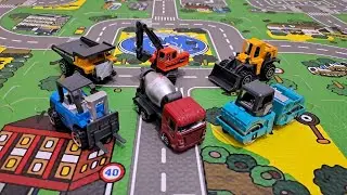 unboxing diecast construction cars 