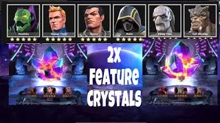2x Five* Feature Crystals opening Marvel contest of champions #mcoc #desimcoc #crystal