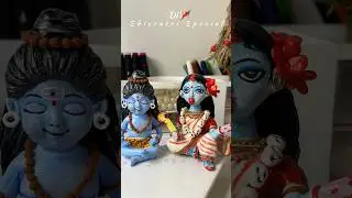Handmade DIY Clay Idol | Shiv-Shakti #shivratrispecial #handmade #clayart #diy #viralvideo #shivji