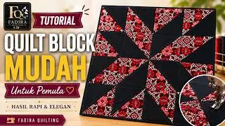 Sulap Kain Perca Jadi Blok Pinwheel Mewah | Tutorial Quilting