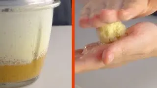 Fai delle palline con l'impasto. Impossibile resistere...