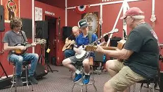 My first bluegrass jam (cripple creek) video 1 of 3