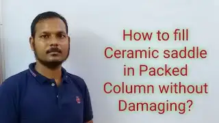 How to fill Ceramic Saddle in Packed Column