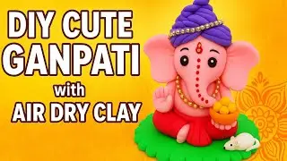 🙏 DIY Ganesh Idol Making at Home | Simple Clay Ganpati Tutorial 2025